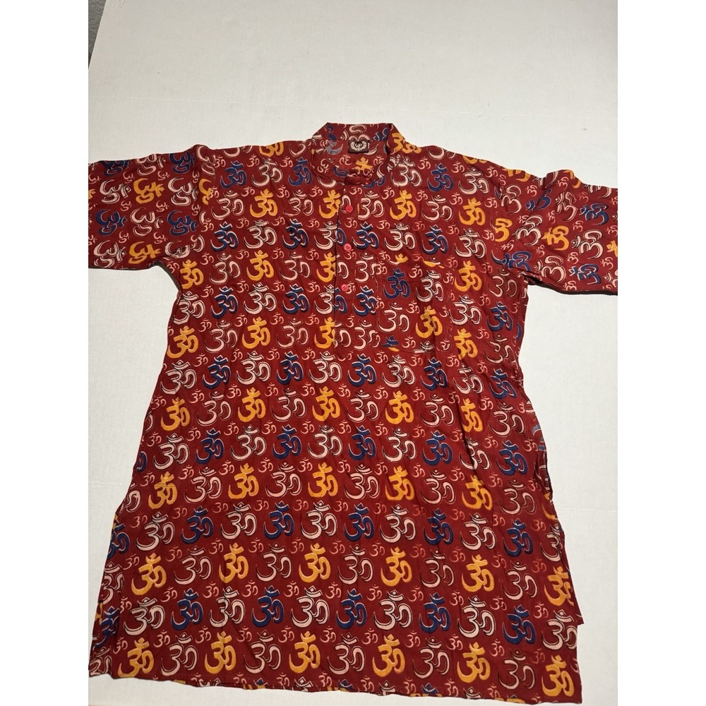 Unbranded Colorful Om‎ Printed Kurta, Men's Small